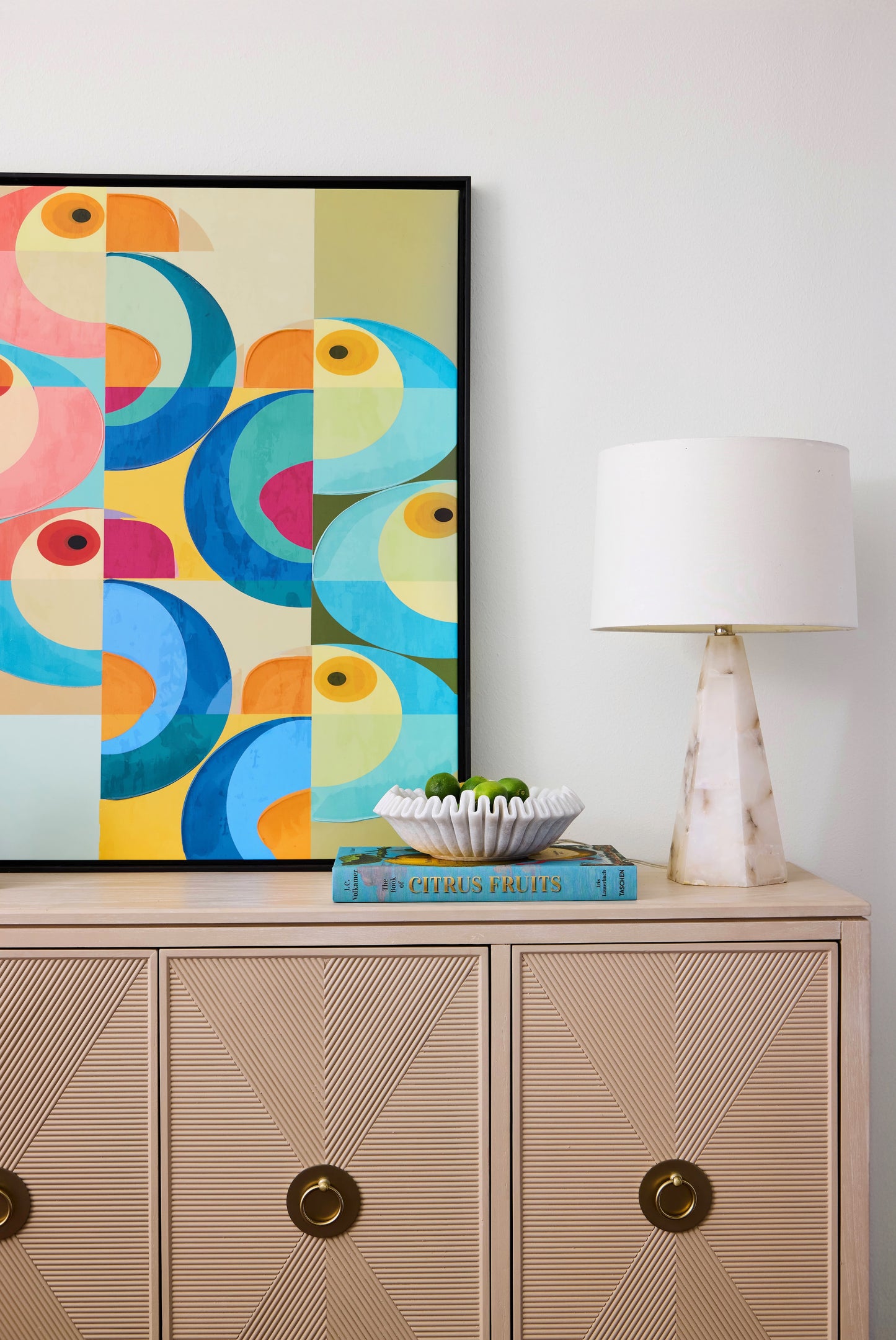 SCALLOPED MARBLE BOWL