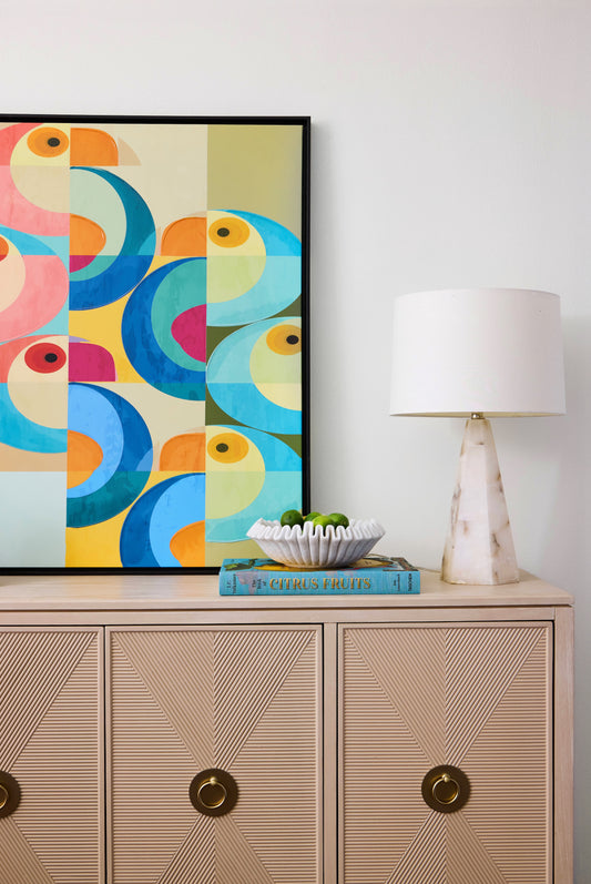 SCALLOPED MARBLE BOWL