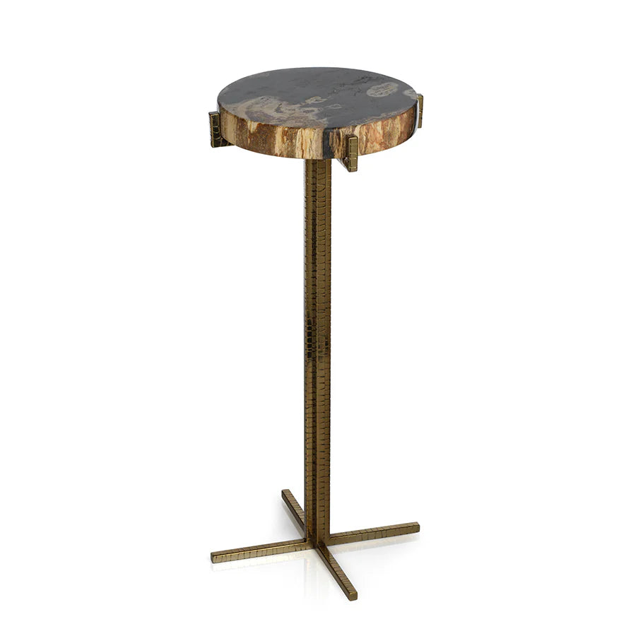 PETRIFIED WOOD COCKTAIL TABLE