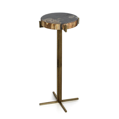 PETRIFIED WOOD COCKTAIL TABLE