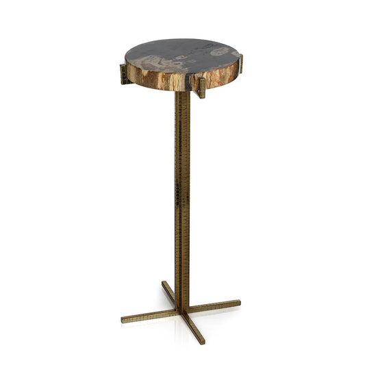 PETRIFIED WOOD COCKTAIL TABLE